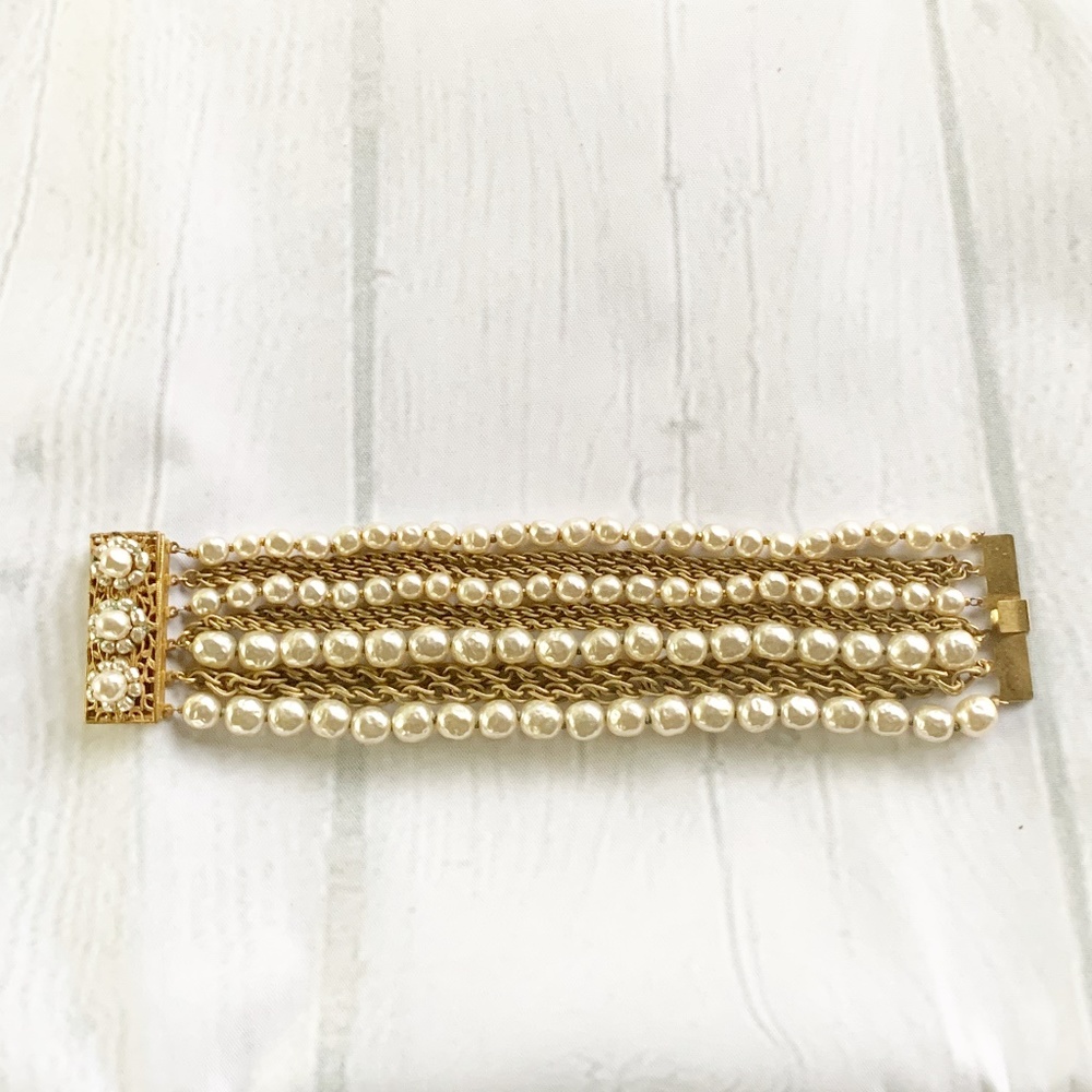 Vintage Miriam Haskell Faux Bracelet